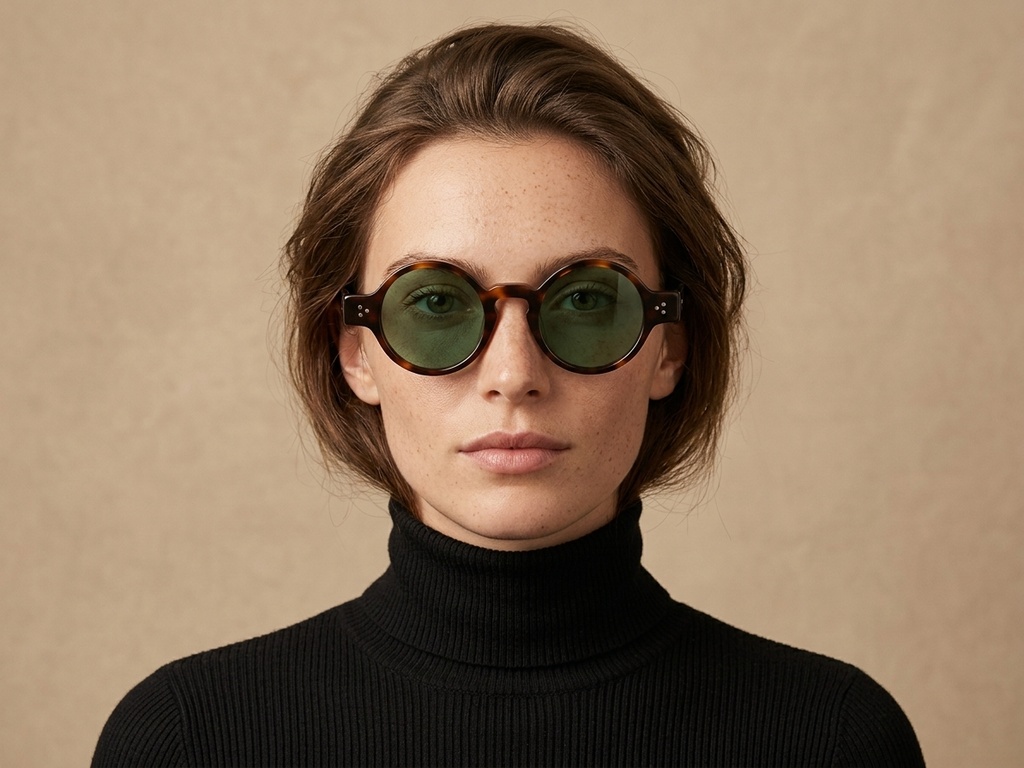 BS2607-0605_Tortoiseshell_Round_Acetate_sunglasses-tryon_female