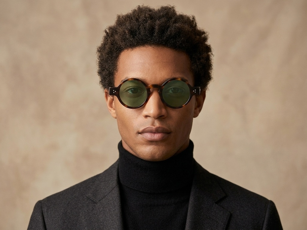 BS2607-0605_Tortoiseshell_Round_Acetate_sunglasses-tryon_male