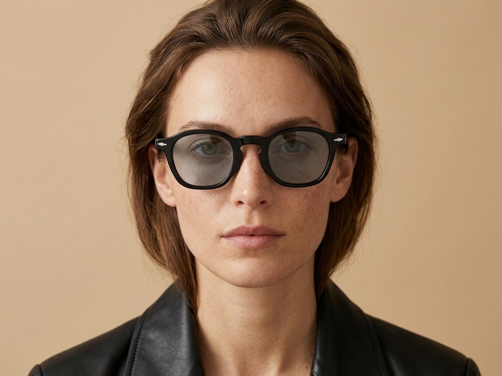 BS2607-0606_Black_Rectangular_Acetate_sunglasses-tryon_female