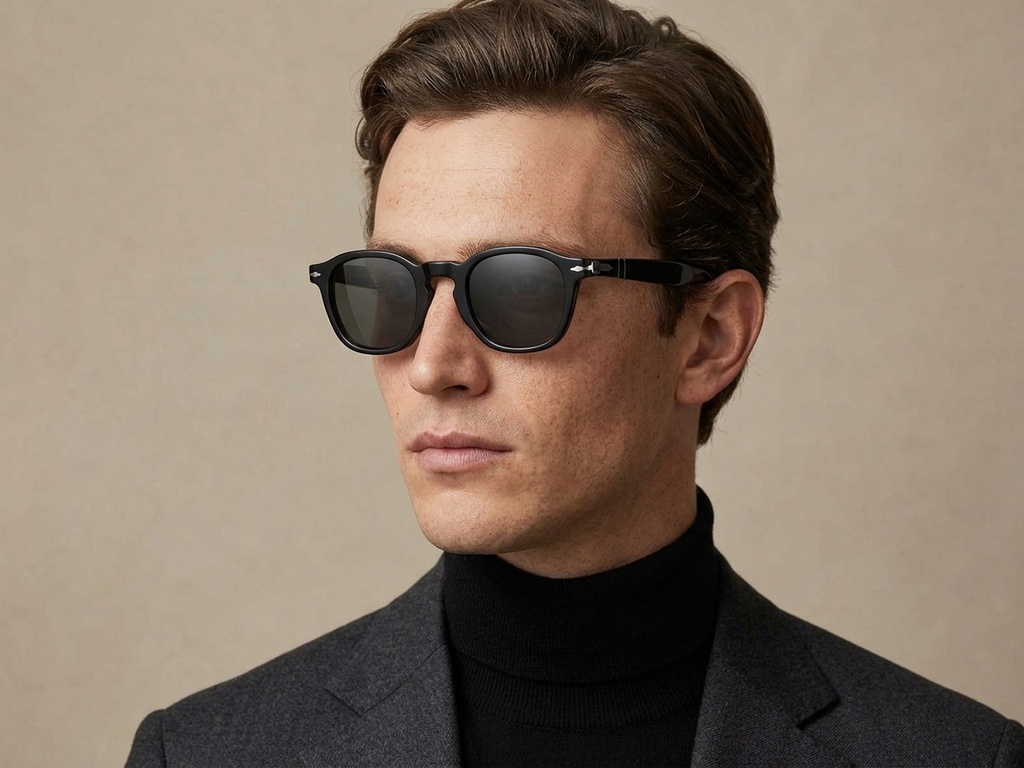 BS2607-0606_Black_Rectangular_Acetate_sunglasses-tryon_male