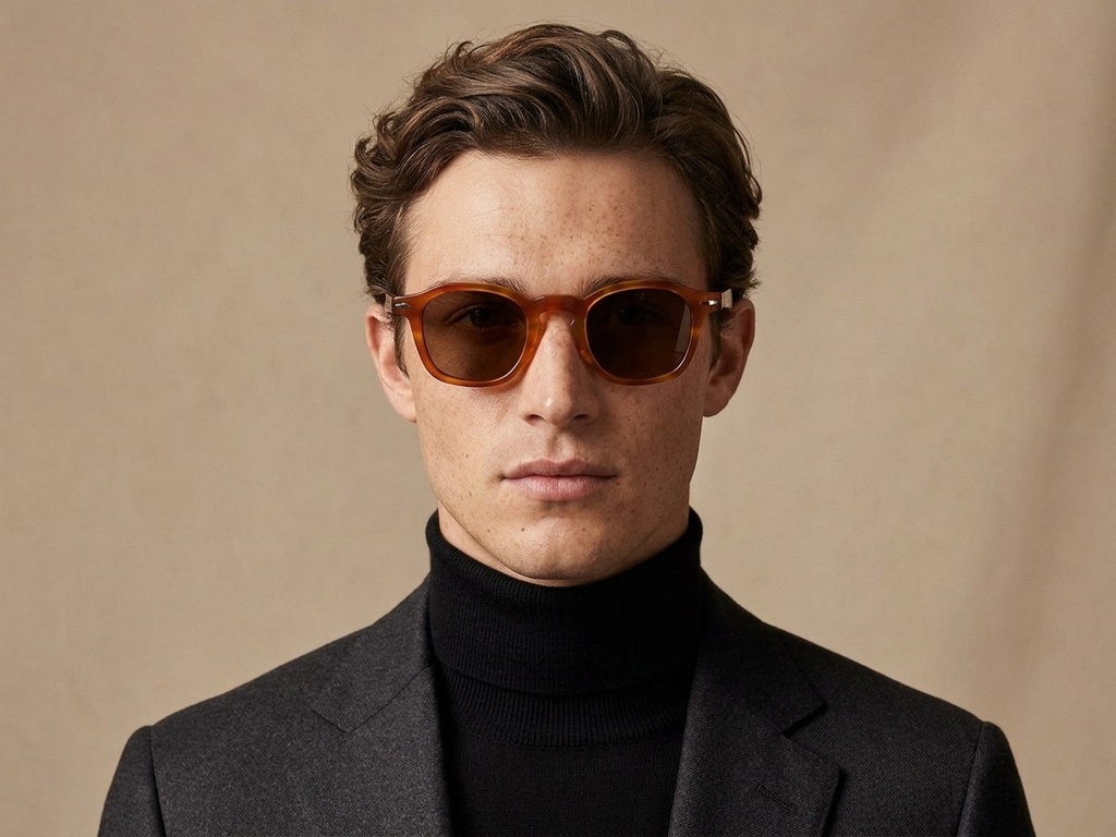 BS2607-0609_Tortoiseshell_Rectangular_Acetate_sunglasses-tryon_male