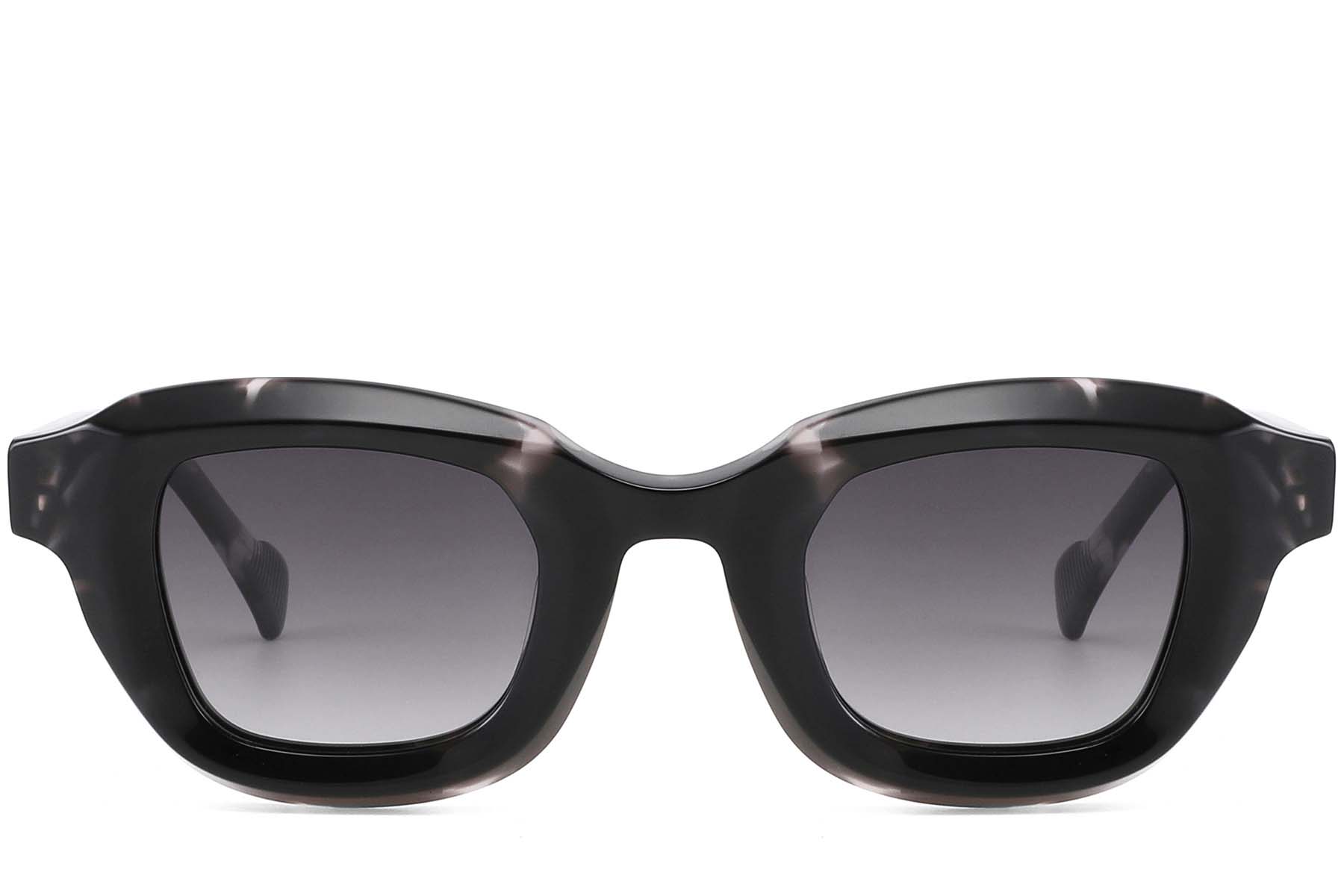 BS2607-0612_Black_Rectangular_Acetate_sunglasses_front