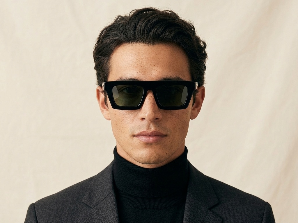BS2607-0615_Black_Rectangular_Acetate_sunglasses-tryon_male