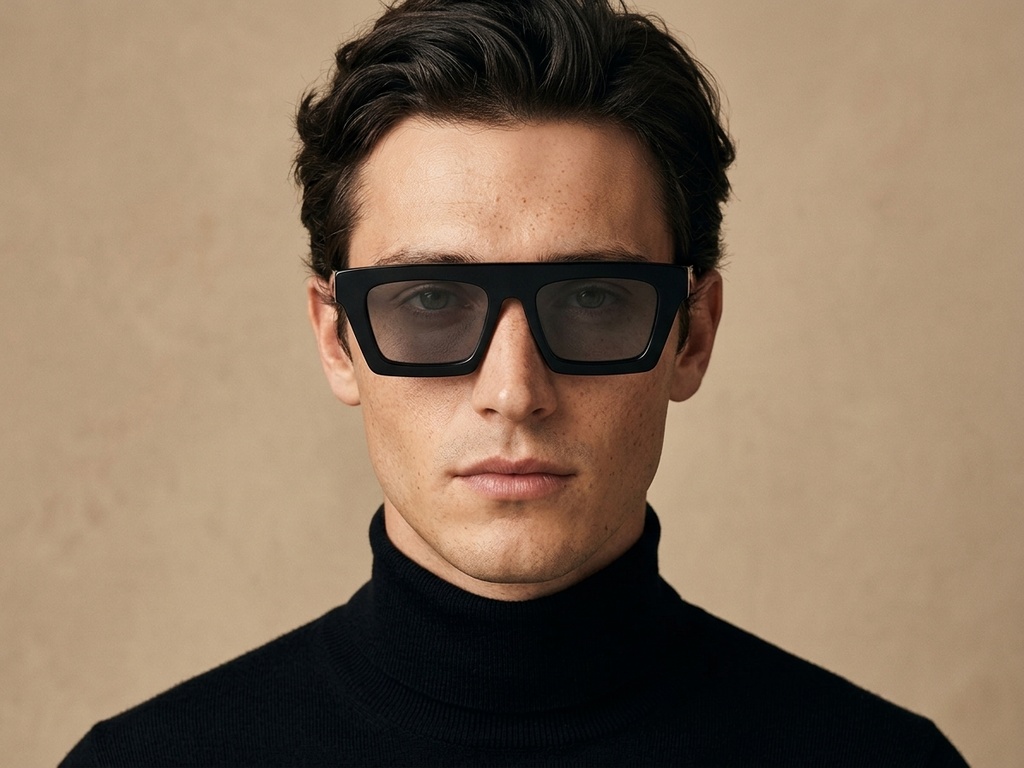 BS2607-0616_Black_Rectangular_Acetate_sunglasses-tryon_male