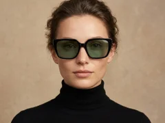 BS2607-0623_Black_Rectangular_Acetate_sunglasses-tryon_female