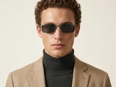 BS2607-0626_Grey_Oval_Metal_Polarized Sunglasses-tryon_male