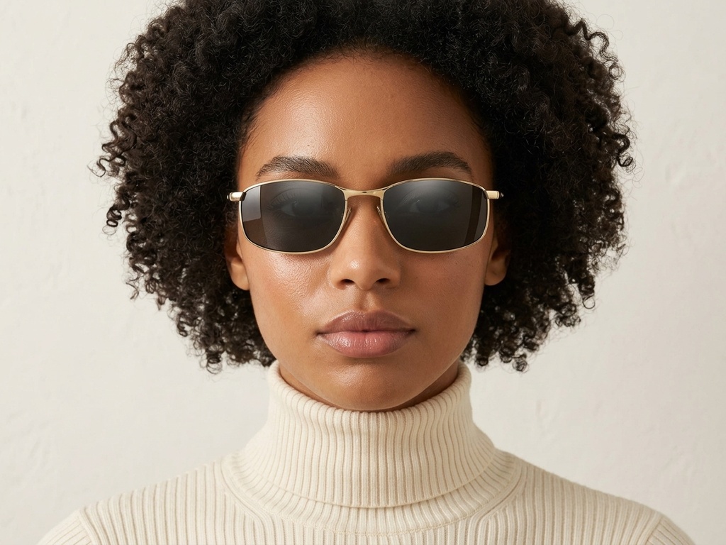 BS2607-0627_Golden_Oval_Metal_Polarized Sunglasses-tryon_female