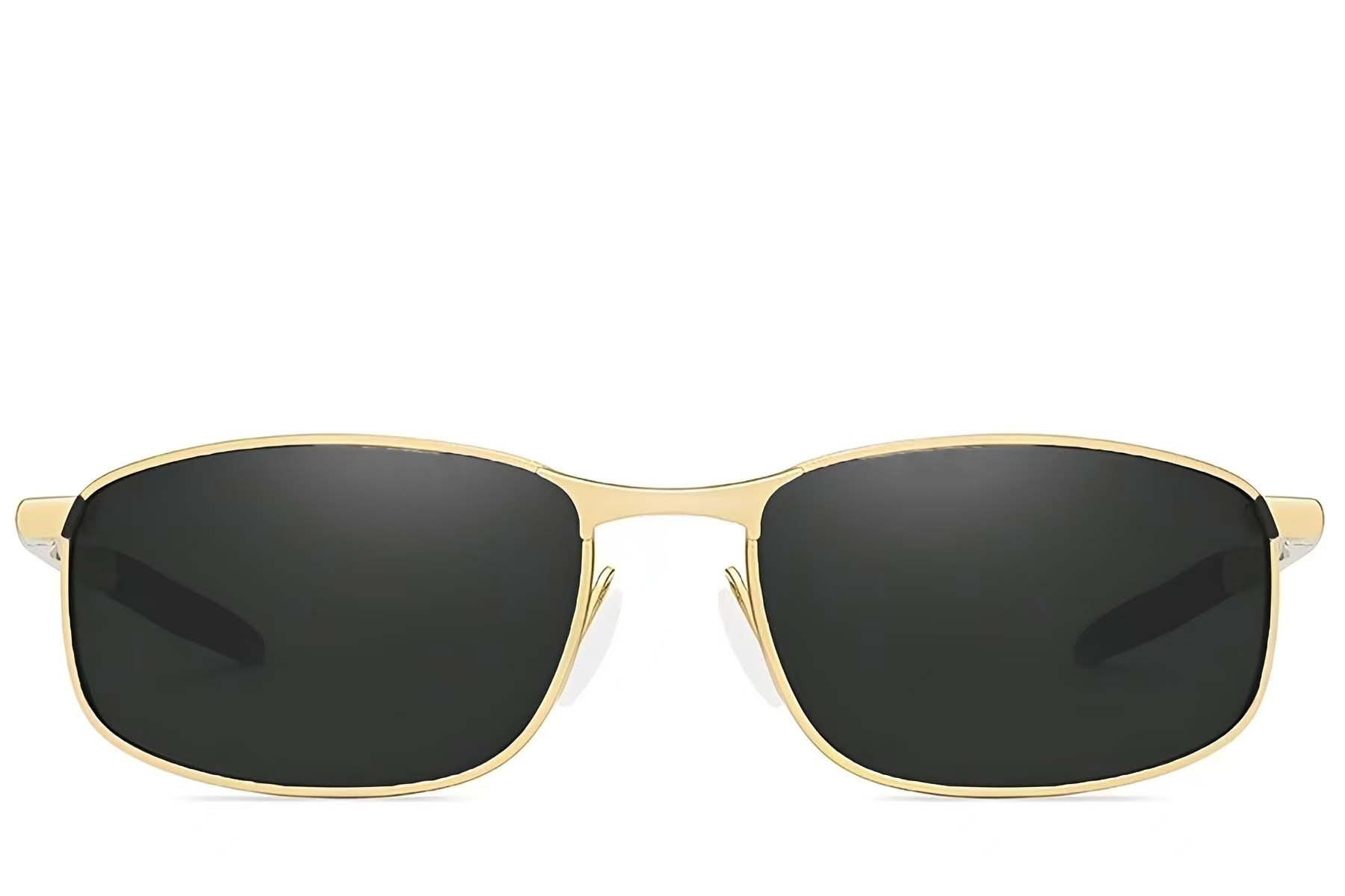 BS2607-0627_Golden_Oval_Metal_Polarized Sunglasses_front
