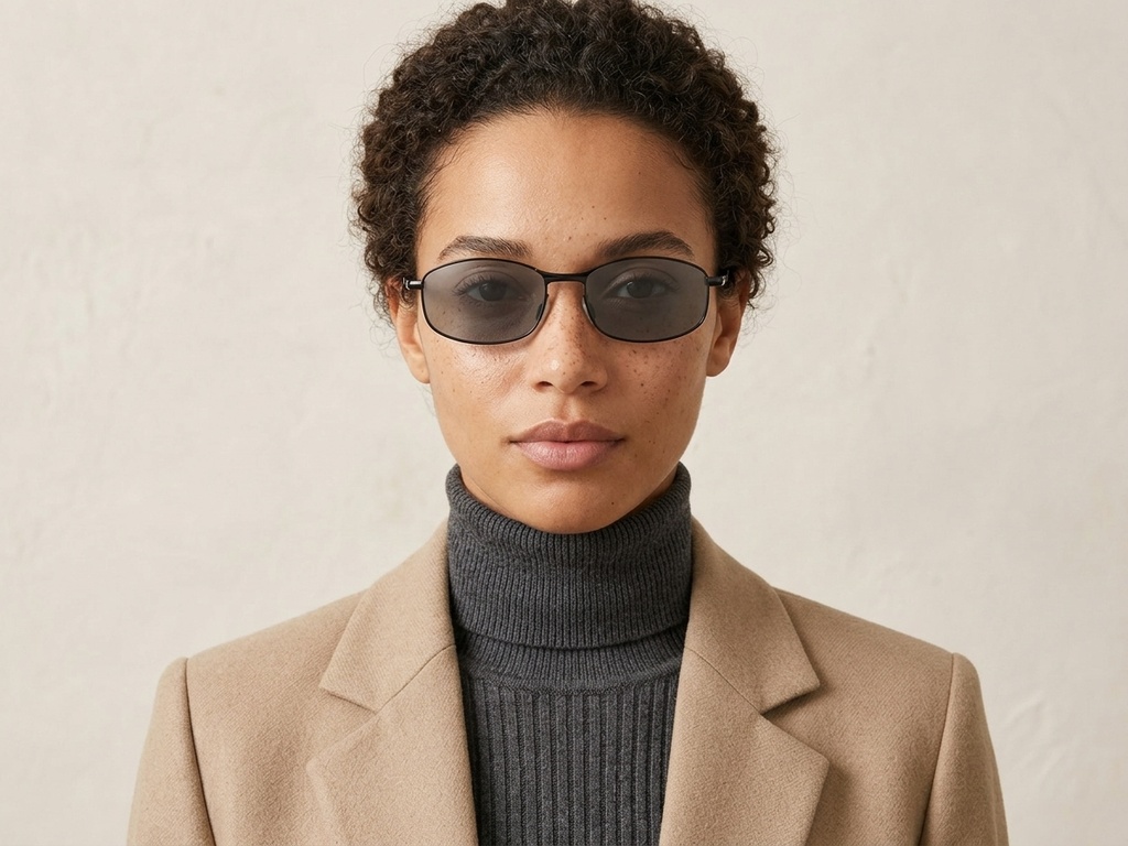 BS2607-0629_Black_Oval_Metal_Polarized Photochromic Glasses-tryon_female