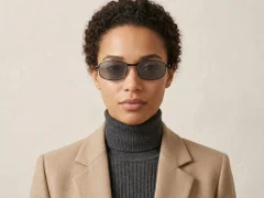 BS2607-0629_Black_Oval_Metal_Polarized Photochromic Glasses-tryon_female