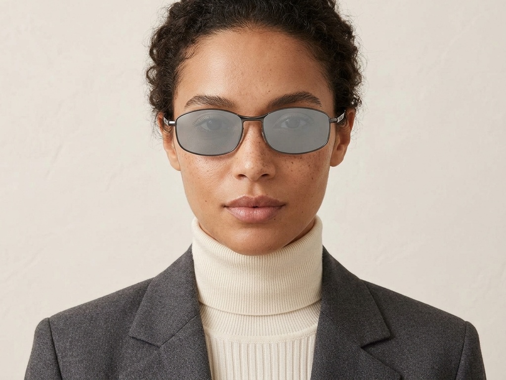 BS2607-0631_Grey_Oval_Metal_Polarized Photochromic Glasses-tryon_female