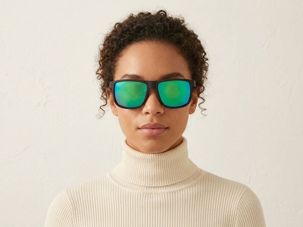 BS2607-0638_Black_Rectangular_Plastic_Polarized Photochromic Glasses-tryon_female