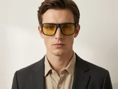BS2607-0639_Black_Rectangular_Plastic_Polarized Photochromic Glasses-tryon_male