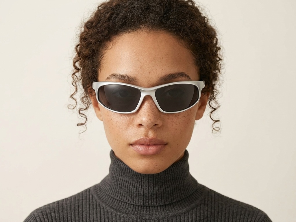 BS2607-0643_Silver_Butterfly_Plastic_Polarized Photochromic Glasses-tryon_female