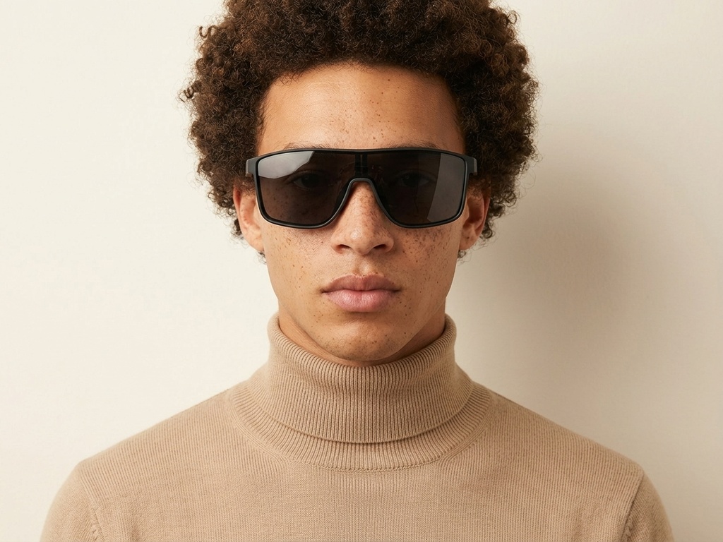 BS2607-0647_Black_Aviator_Plastic_Polarized Photochromic Glasses-tryon_male