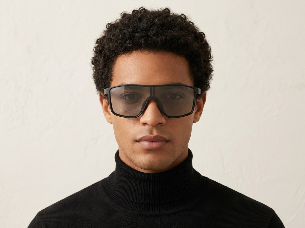 BS2607-0650_Black_Aviator_Plastic_Polarized Photochromic Glasses-tryon_male