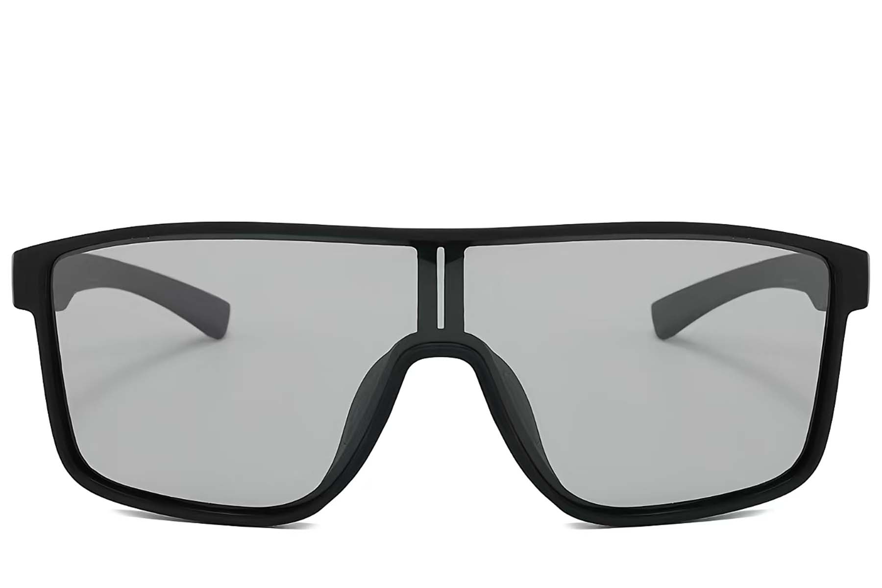 BS2607-0650_Black_Aviator_Plastic_Polarized Photochromic Glasses_front