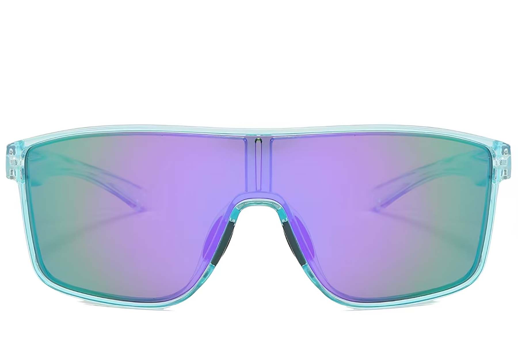 BS2607-0651_Blue_Aviator_Plastic_Polarized Photochromic Glasses_front