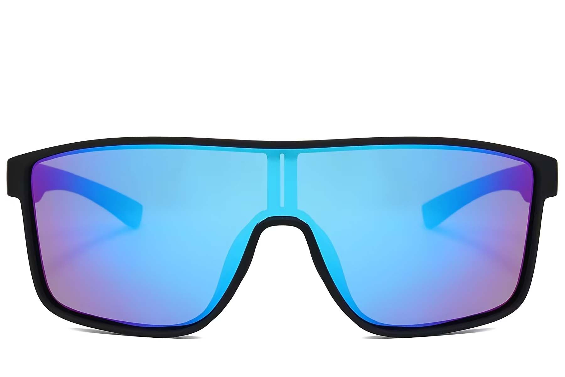 BS2607-0653_Black_Aviator_Plastic_Polarized Photochromic Glasses_front