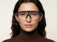 BS2607-0658_Black_Aviator_Plastic_Photochromic Glasses-tryon_female