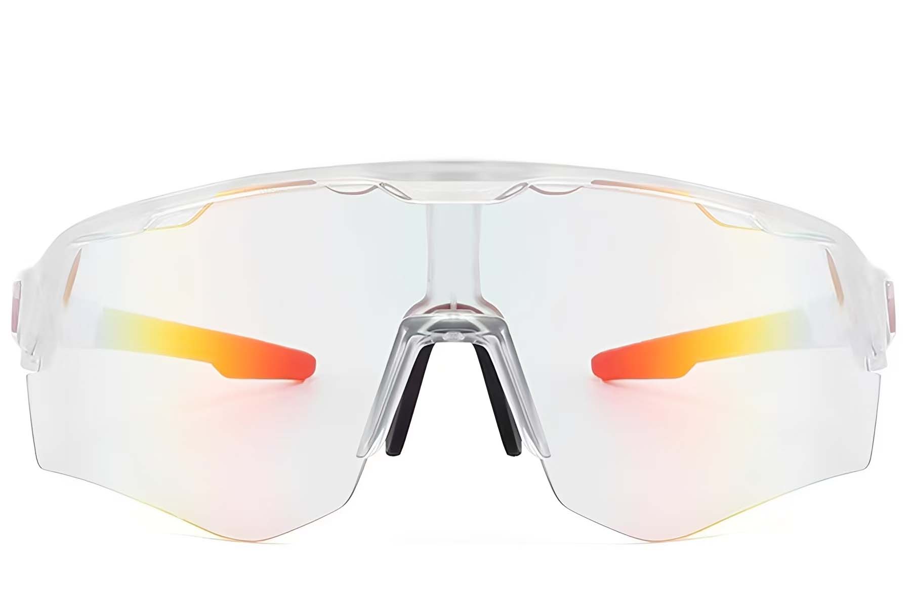 BS2607-0659_Transparent_Aviator_Plastic_Photochromic Glasses_front