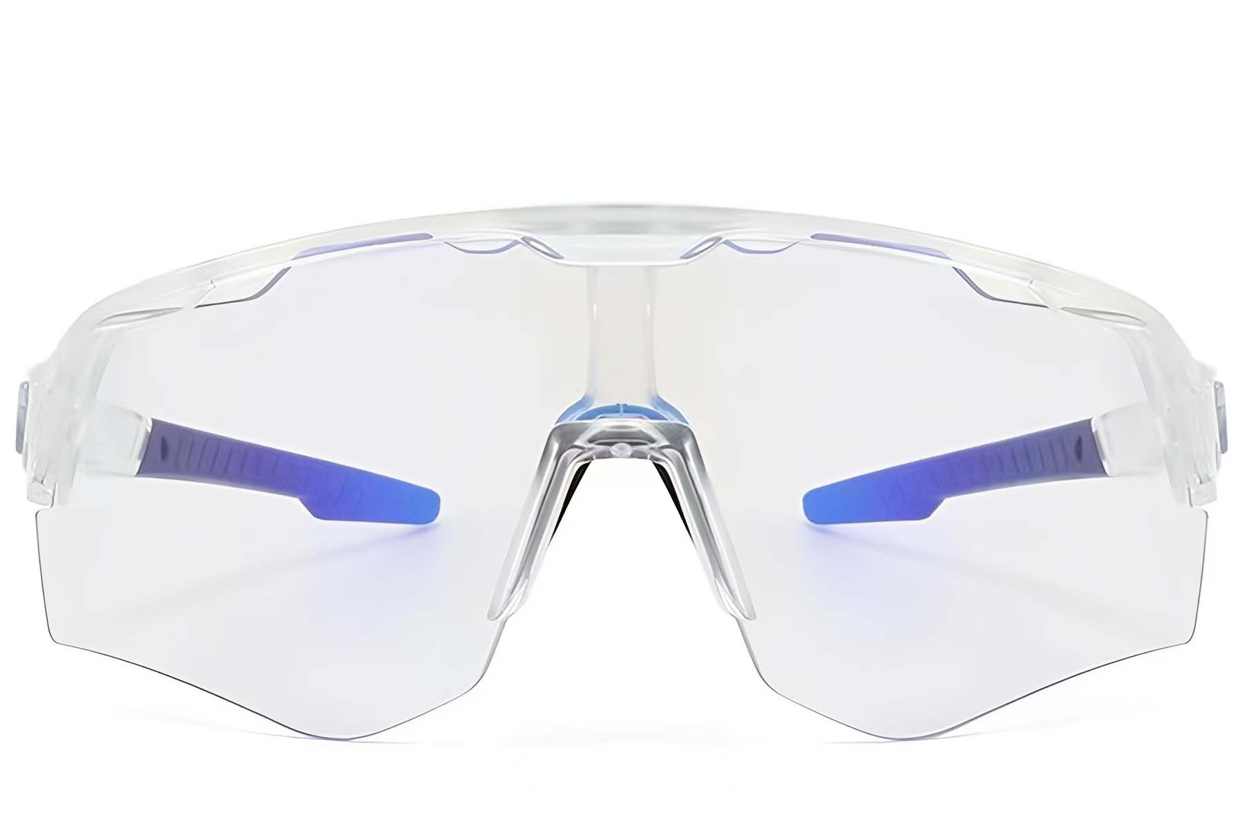 BS2607-0660_Transparent_Aviator_Plastic_Photochromic Glasses_front