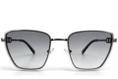 BS2607-0663_Grey_Rectangular_Metal_Sunglasses_front
