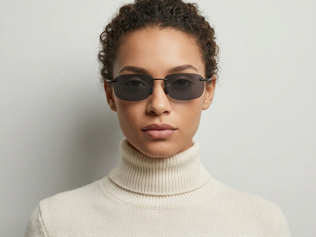 BS2607-0668_Black_Invisible_Plastic_Polarized Sunglasses-tryon_female