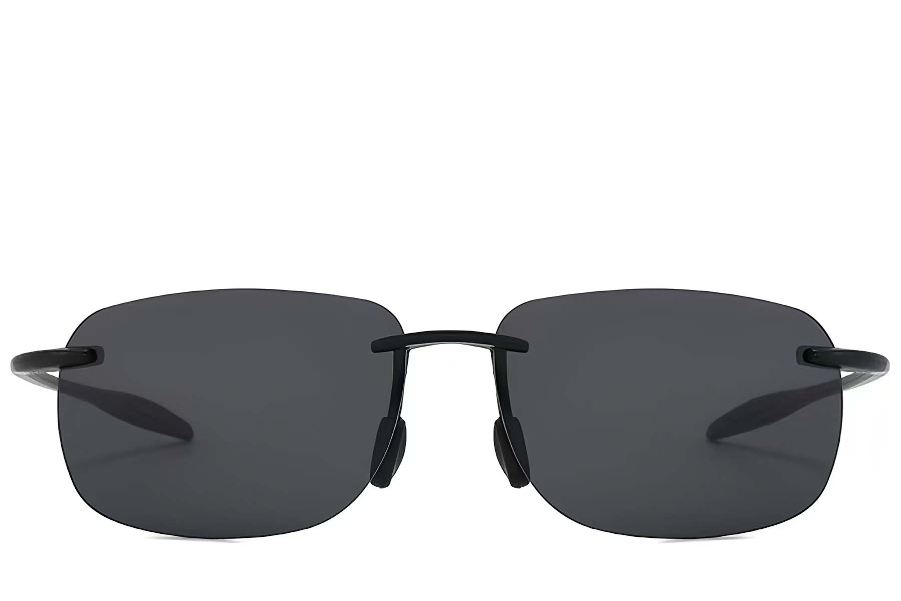 BS2607-0668_Black_Invisible_Plastic_Polarized Sunglasses_front