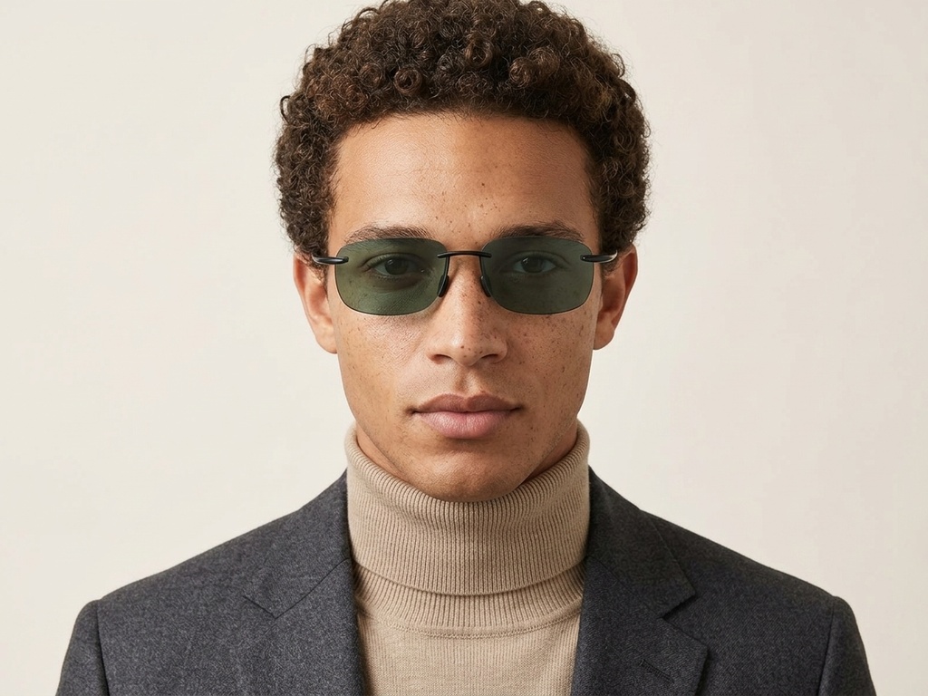BS2607-0670_Black_Invisible_Plastic_Polarized Sunglasses-tryon_male