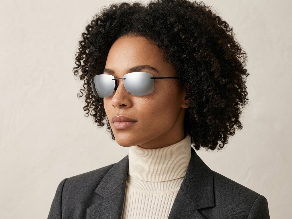 BS2607-0674_Black_Invisible_Plastic_Polarized Sunglasses-tryon_female