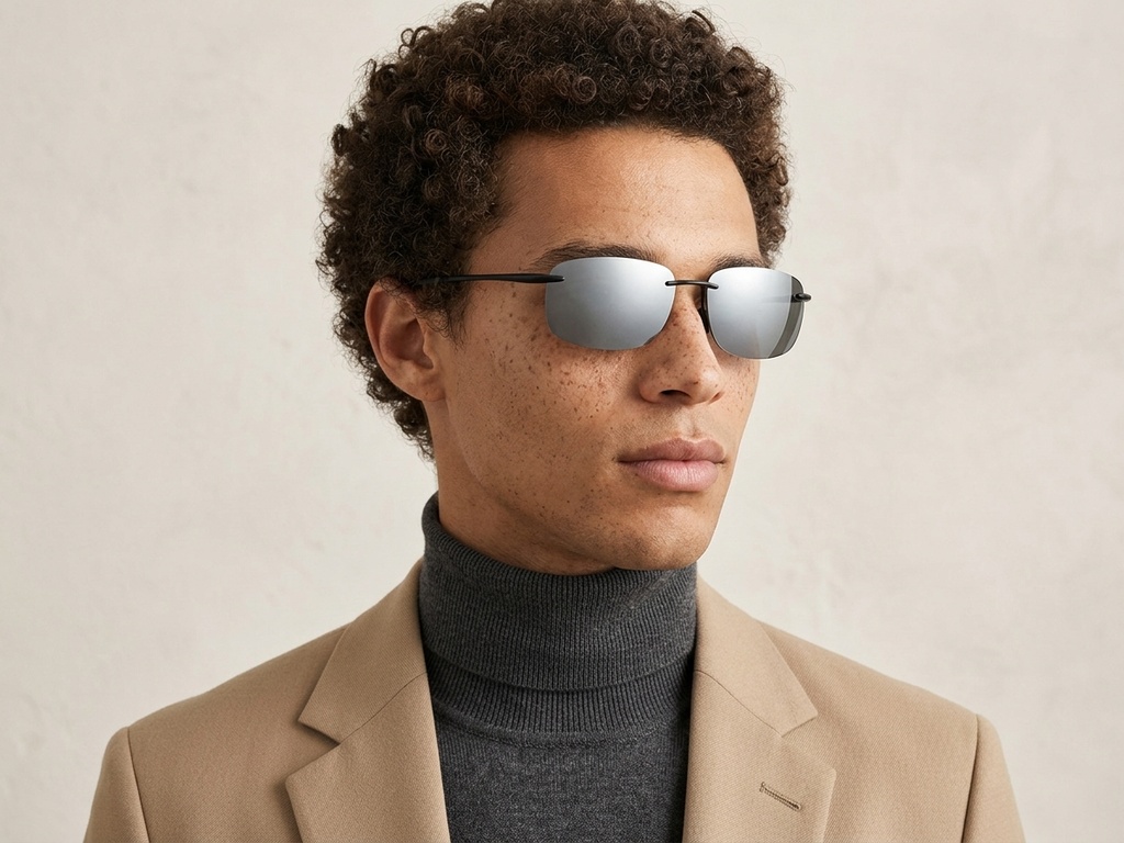 BS2607-0674_Black_Invisible_Plastic_Polarized Sunglasses-tryon_male
