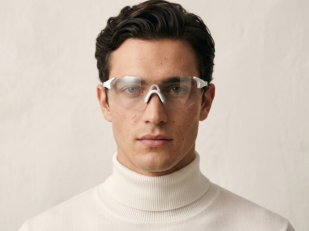 BS2607-0677_White_Aviator_Plastic_Photochromic Glasses-tryon_male
