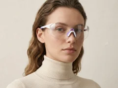 BS2607-0678_White_Aviator_Plastic_Photochromic Glasses-tryon_female