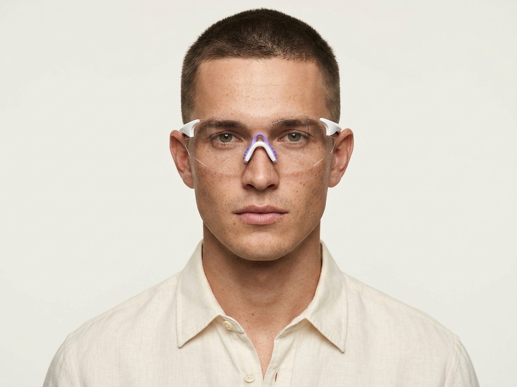 BS2607-0678_White_Aviator_Plastic_Photochromic Glasses-tryon_male