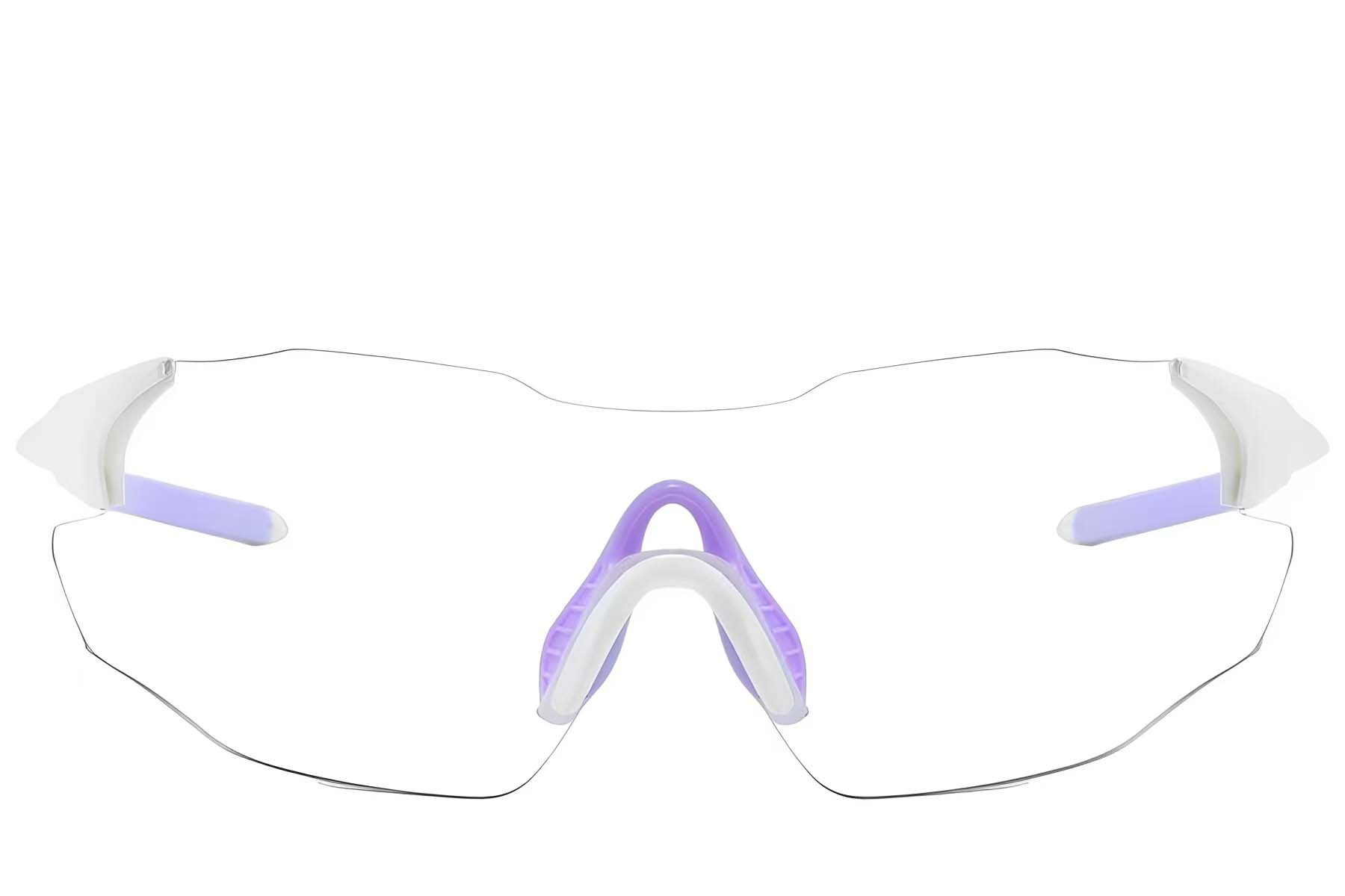 BS2607-0678_White_Aviator_Plastic_Photochromic Glasses_front