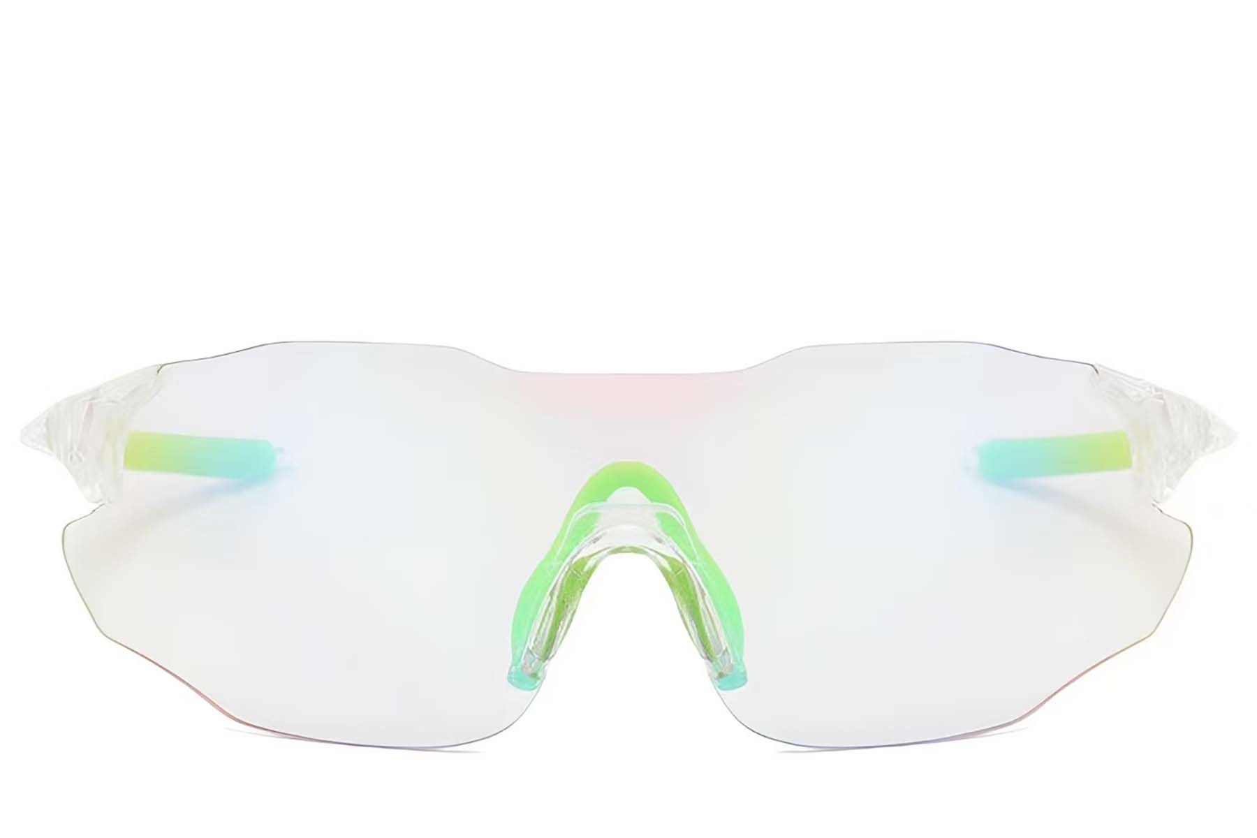 BS2607-0679_Transparent_Aviator_Plastic_Photochromic Glasses_front