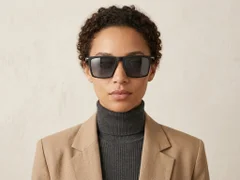 BS2607-0681_Black_Rectangular_TR90_Polarized Sunglasses-tryon_female