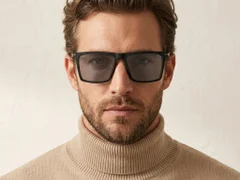 BS2607-0681_Black_Rectangular_TR90_Polarized Sunglasses-tryon_male