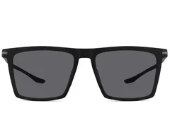 BS2607-0681_Black_Rectangular_TR90_Polarized Sunglasses_front