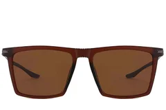 BS2607-0682_Brown_Rectangular_TR90_Polarized Sunglasses_front