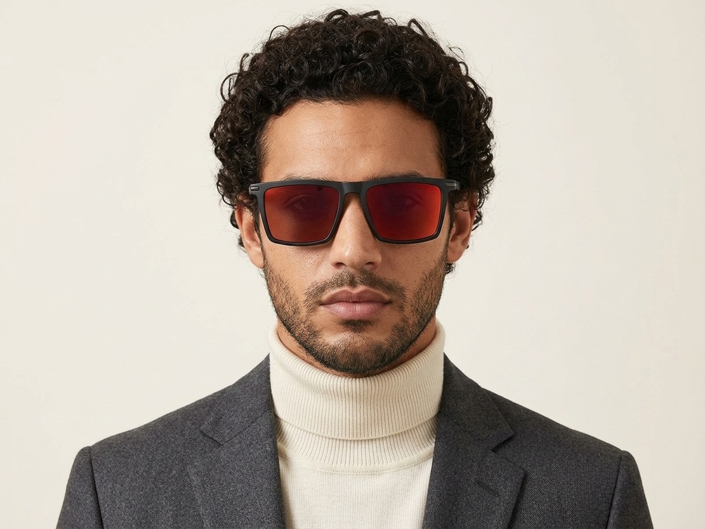 BS2607-0684_Black_Rectangular_TR90_Polarized Sunglasses-tryon_male