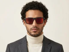 BS2607-0684_Black_Rectangular_TR90_Polarized Sunglasses-tryon_male