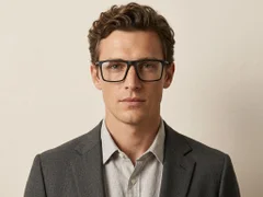 BS2607-0686_Black_Rectangular_TR90_Polarized Photochromic Glasses-tryon_male