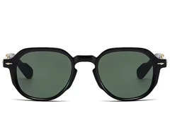 BS2607-0688_Black_Oval_Plastic_Sunglasses_front