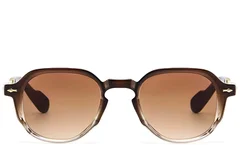 BS2607-0690_Brown_Oval_Plastic_Sunglasses_front