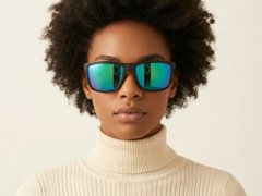 BS2607-0693_Black_Rectangular_Plastic_Polarized Sunglasses-tryon_female