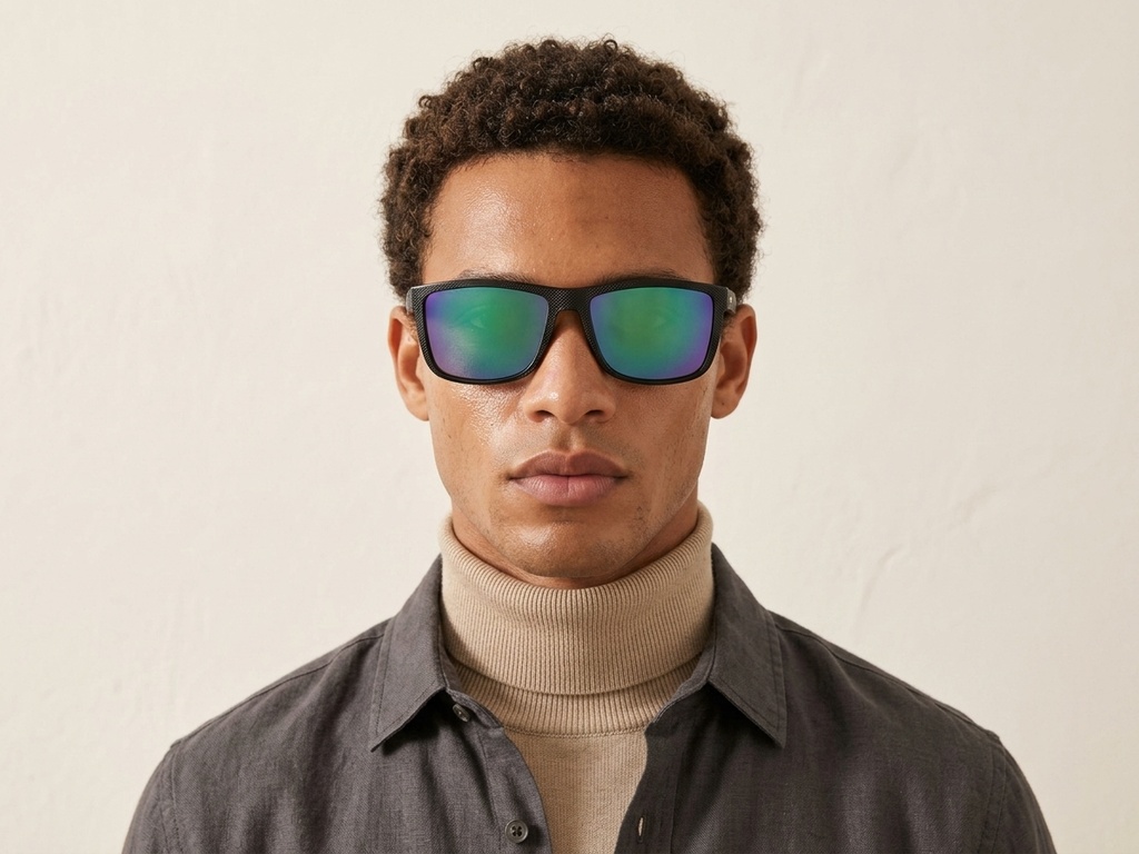 BS2607-0693_Black_Rectangular_Plastic_Polarized Sunglasses-tryon_male
