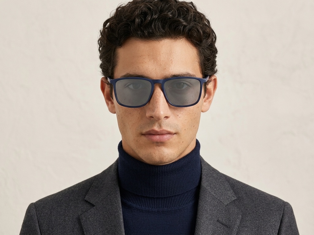 BS2607-0696_Blue_Rectangular_Plastic_Polarized Sunglasses-tryon_male