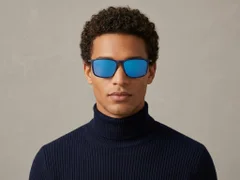 BS2607-0699_Blue_Rectangular_Plastic_Polarized Sunglasses-tryon_male